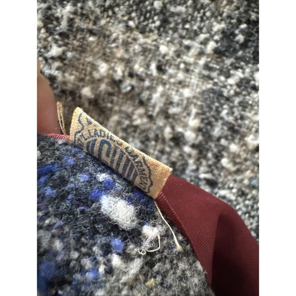 Vintage Union Label 1950s Speckled Wool Flannel Pattern Coat. EUC. One Of A Kind - Picture 6 of 12